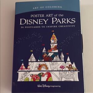 Disney Blue Art Poster Disney Parks